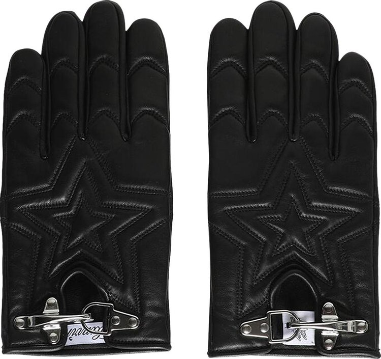 Lanvin Embrodered And Padded Gloves 'Black'