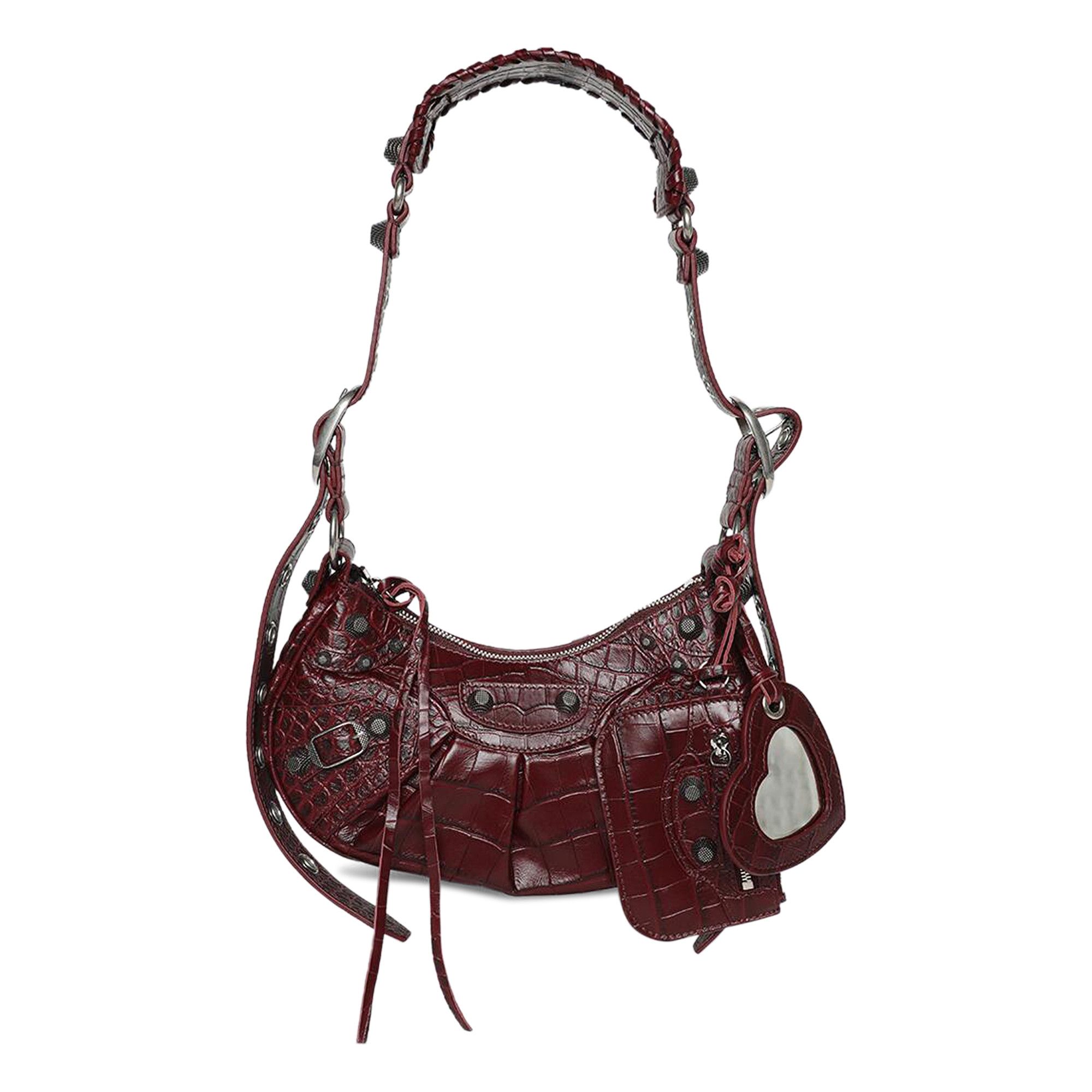 Dark red shoulder bag deals