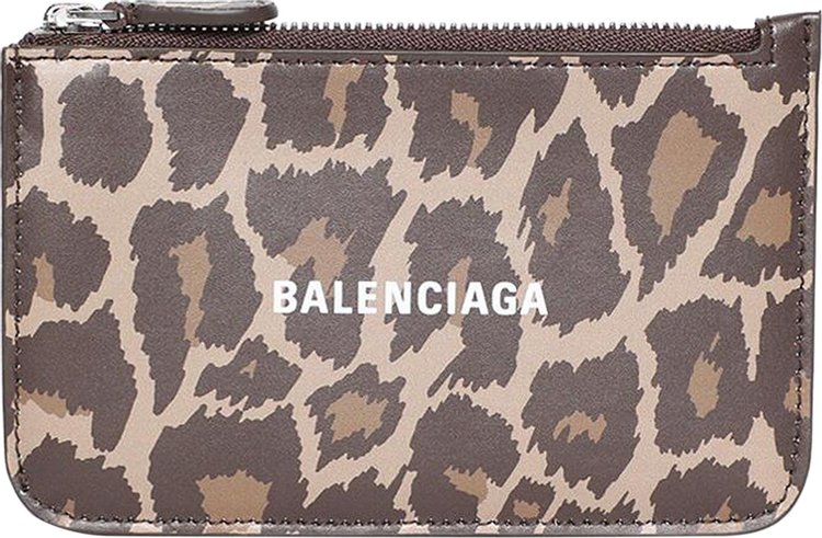 Balenciaga Credit Card Holder BeigeBrownLight White