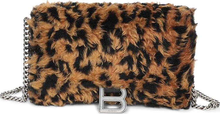Balenciaga Hourglass Wallet On Chain Bag 'Beige/Brown'