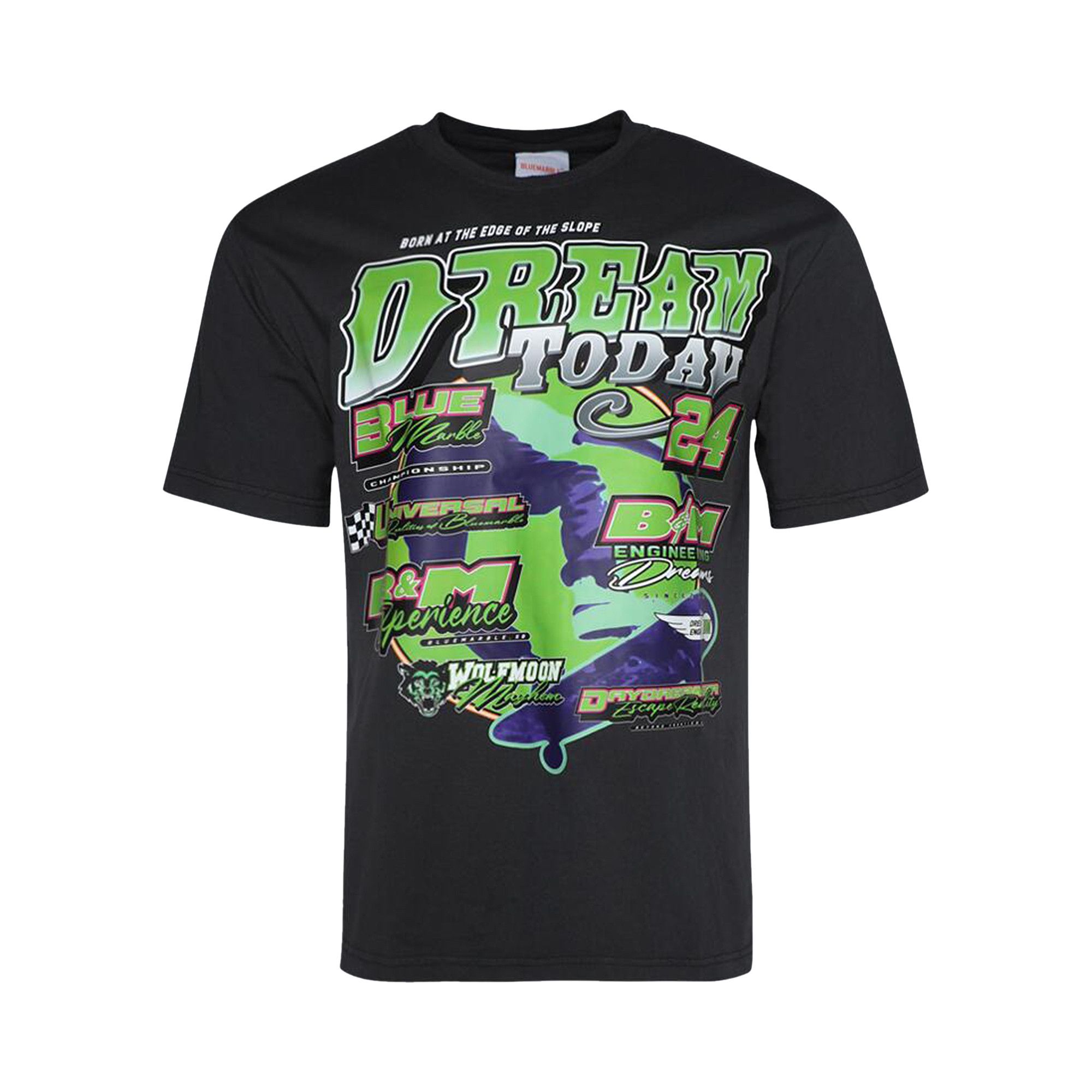 Buy BLUEMARBLE Moto Print T-Shirt 'Black' - TS35 JE28A24 BLK BLAC