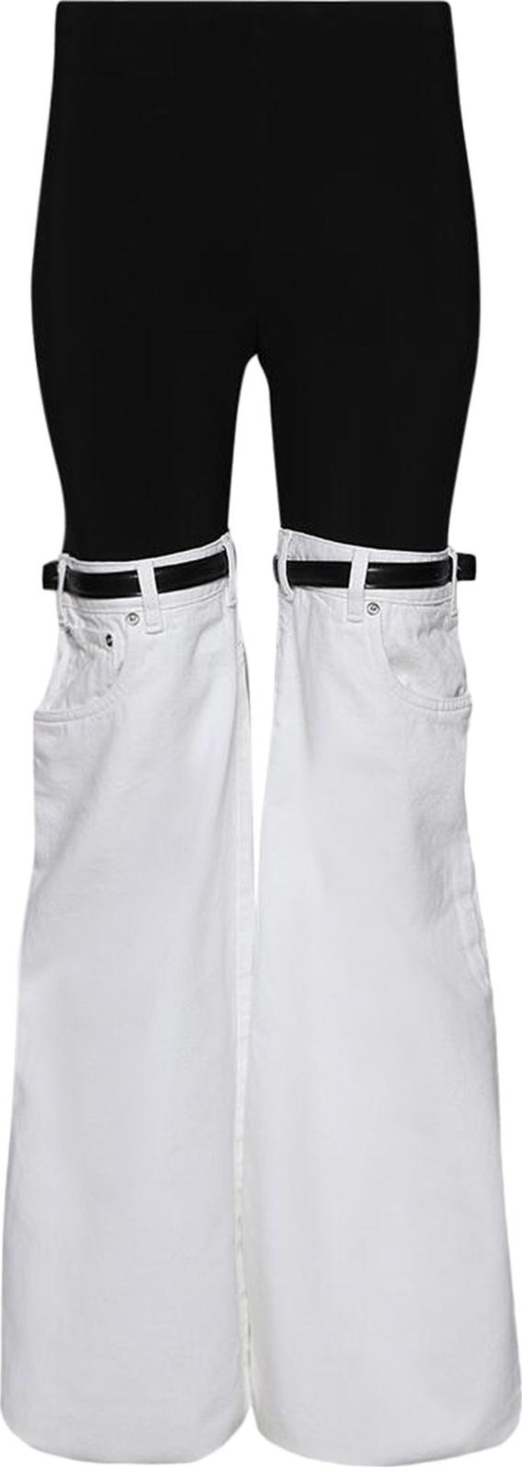 Coperni Hybrid Denim Trousers 'Black/White'