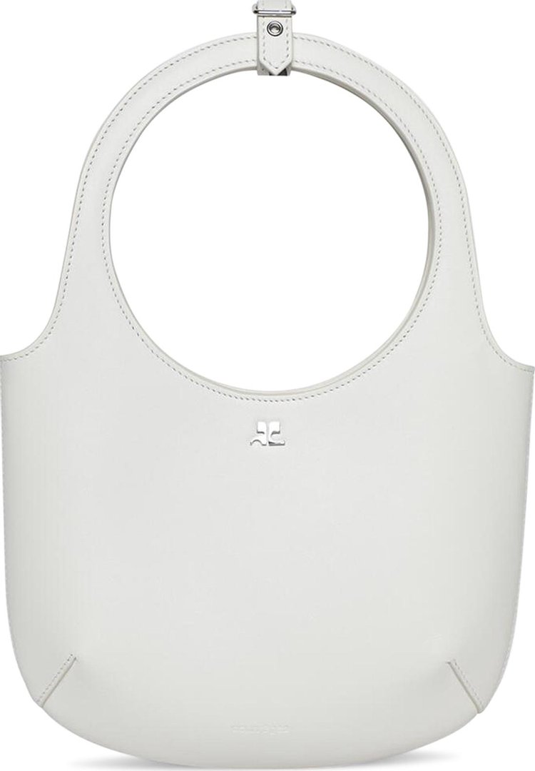 Courreges Holy Leather Bag White