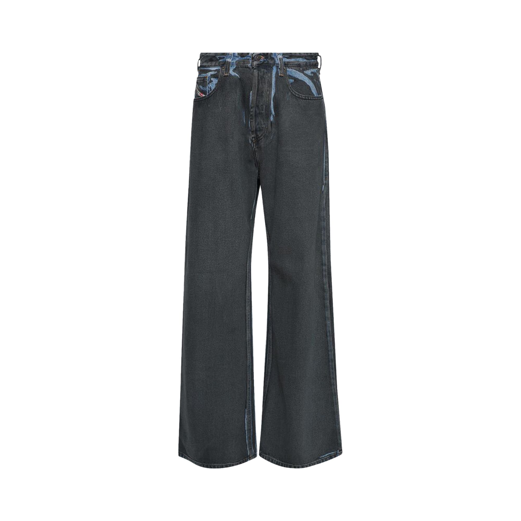 Women's Relaxed Jeans | Black/Dark grey | Diesel 1996 D-Sire
