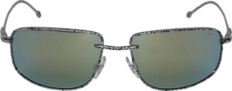 Diesel Sunglasses 'Silver Black Spot'