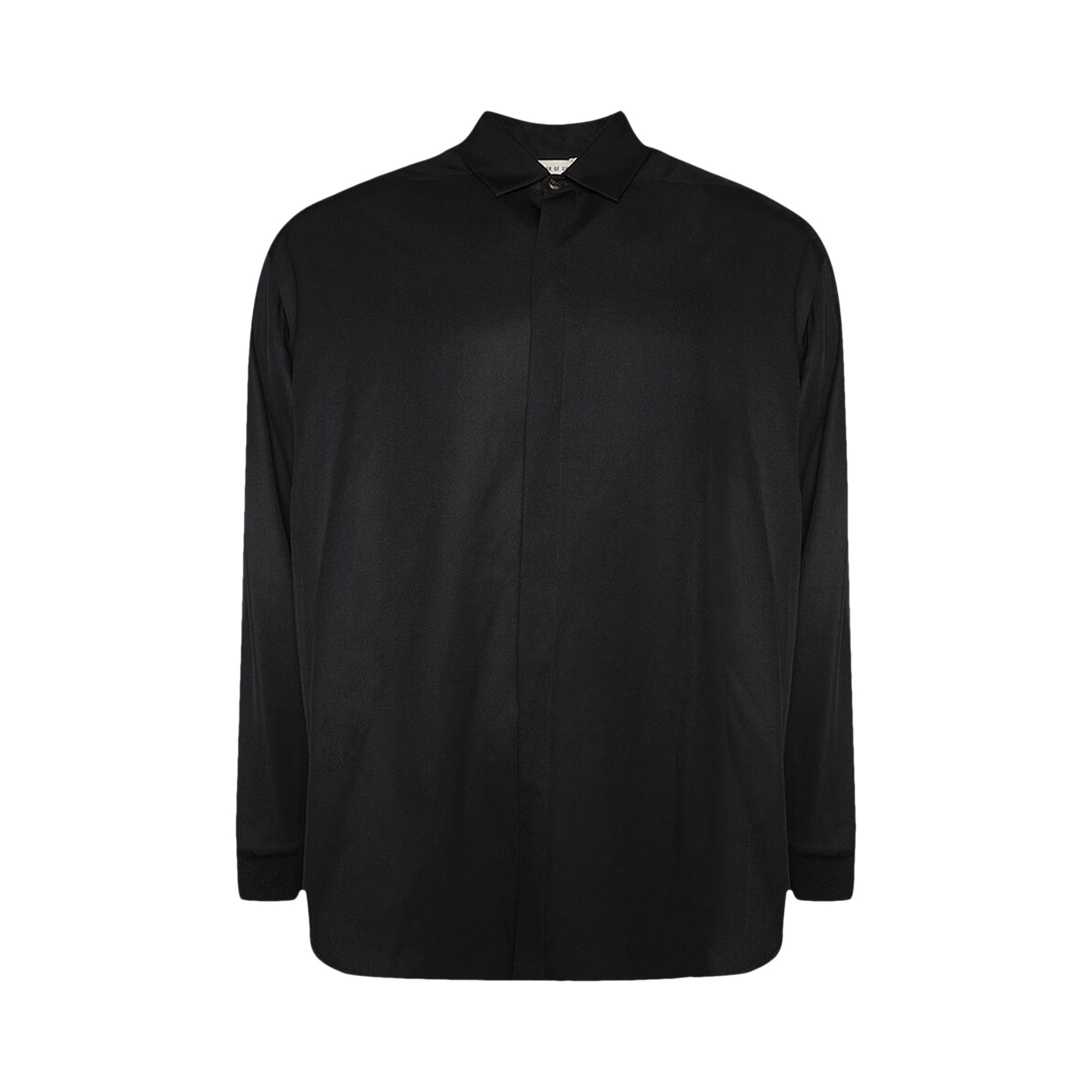 Tシャツ・カットソー FEAR OF GOD SPLIT HIGH NECK LS TOP (FG850.217NEO 001 BLACK) Buy Fear of God Double Layer Shirt 'Black' - FG850 3082SIW