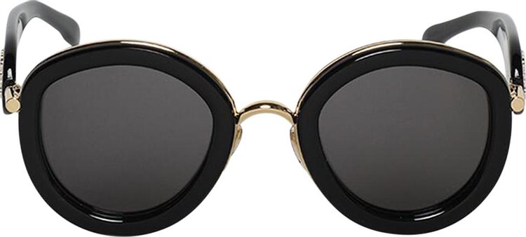 Loewe Metal Sunglasses 'Shiny Black/Smoke'