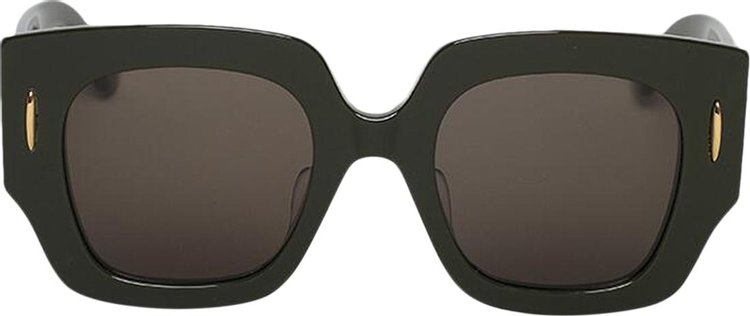 Loewe Anagram Sunglasses 'Shiny Dark Green/Brown'