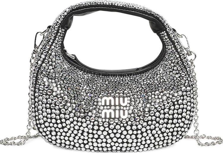 Miu Miu Mini Bag With Crystals 'Nero'