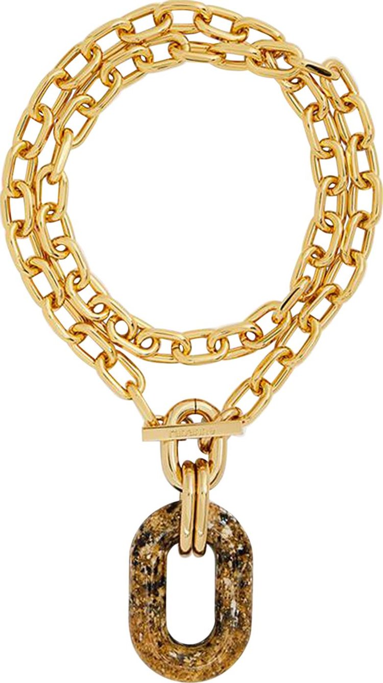 Paco Rabanne Sahara Double Xl Link Necklace 'Gold/Sahara'