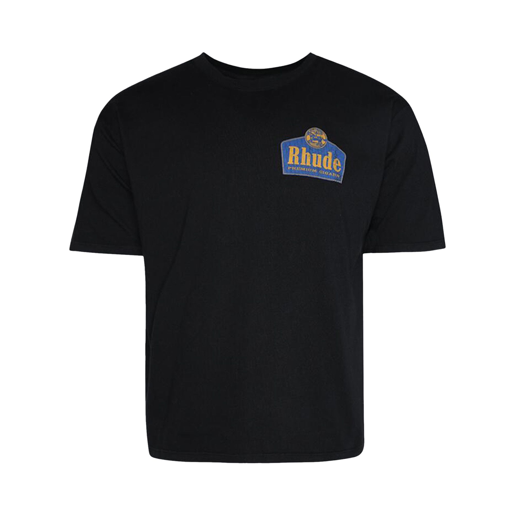 【関税込み】Rhude SSENSE限定 ブラック Grand Cru Tシャツ Rhude Men's Grand Cru T-Shirt in Vintage Black Rhude