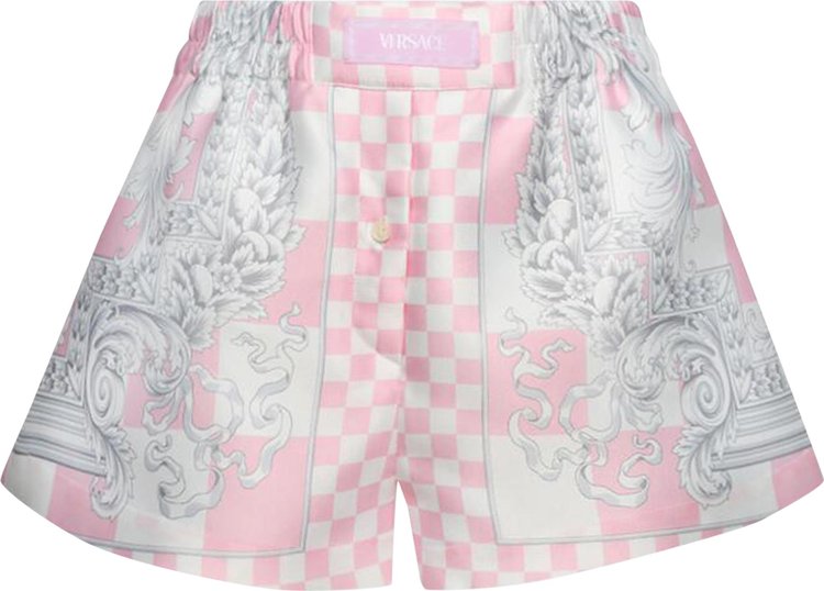 Versace Shorts Pastel PinkWhiteSilver