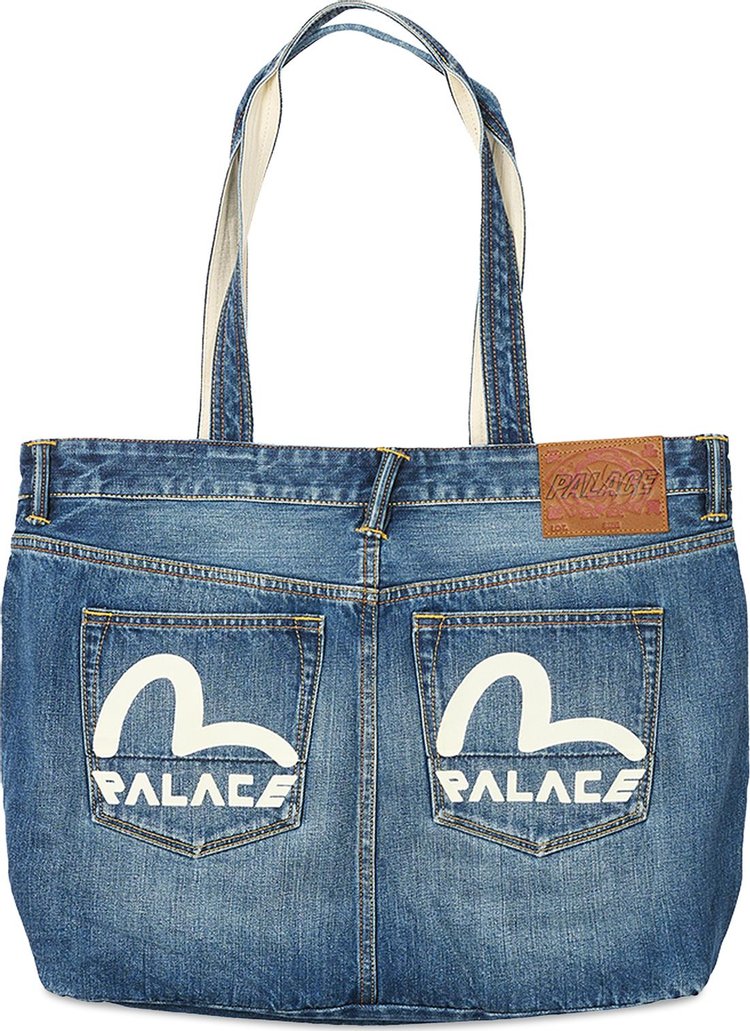 Palace x Evisu Denim Tote Light Wash