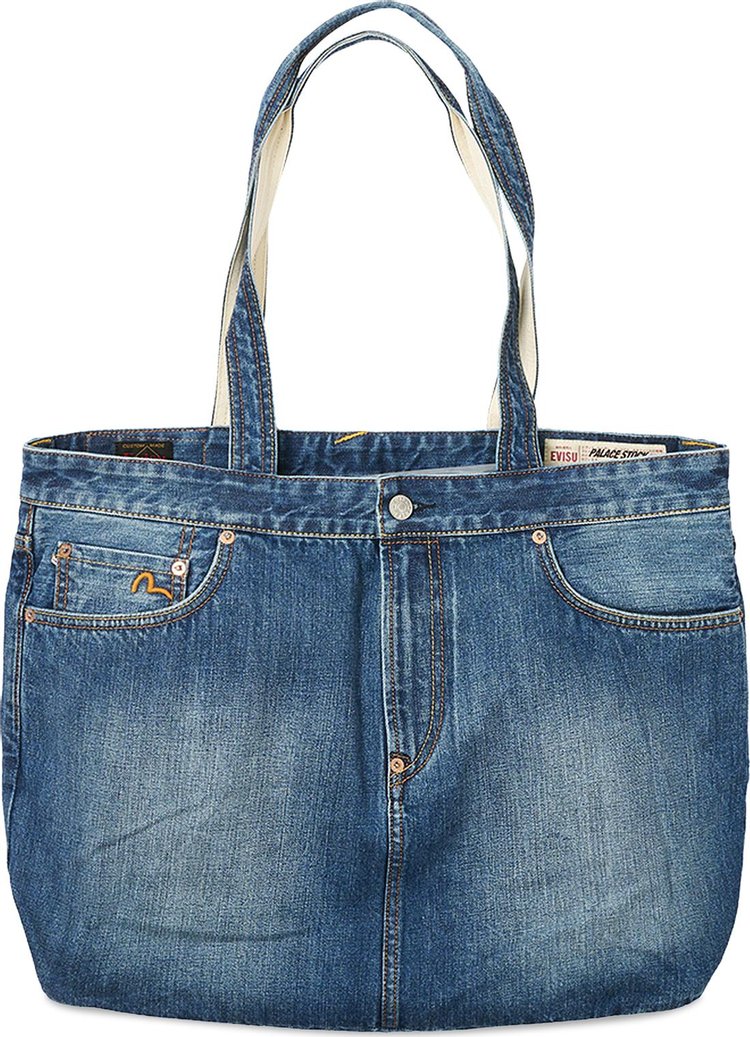 Palace x Evisu Denim Tote 'Light Wash'