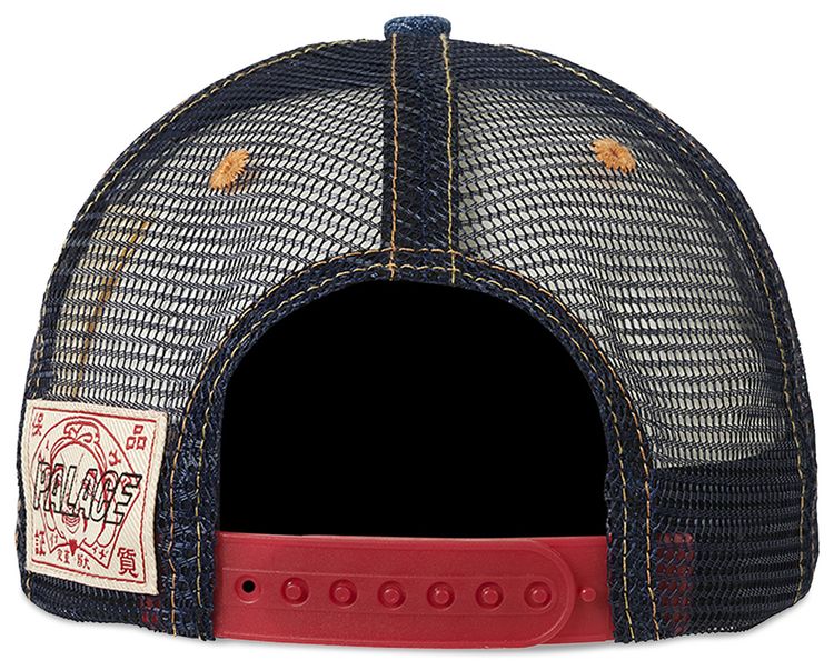 Palace x Evisu Dice Mesh Trucker Light Wash
