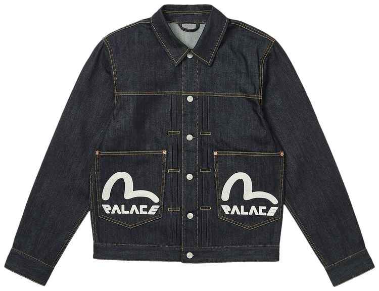 Palace x Evisu Dice Denim Jacket Raw