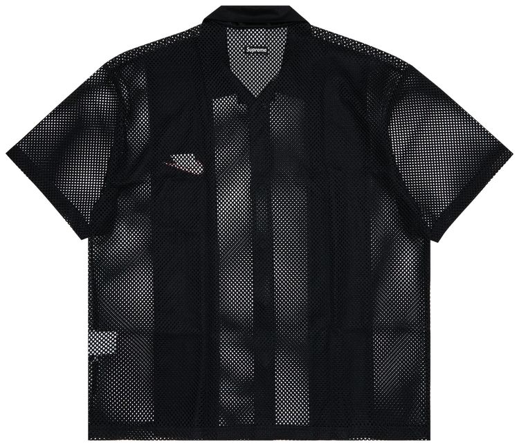 Supreme x Nike Mesh Short Sleeve Shirt Black