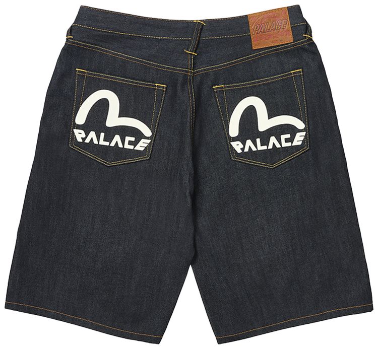 Palace x Evisu Long Denim Short Raw