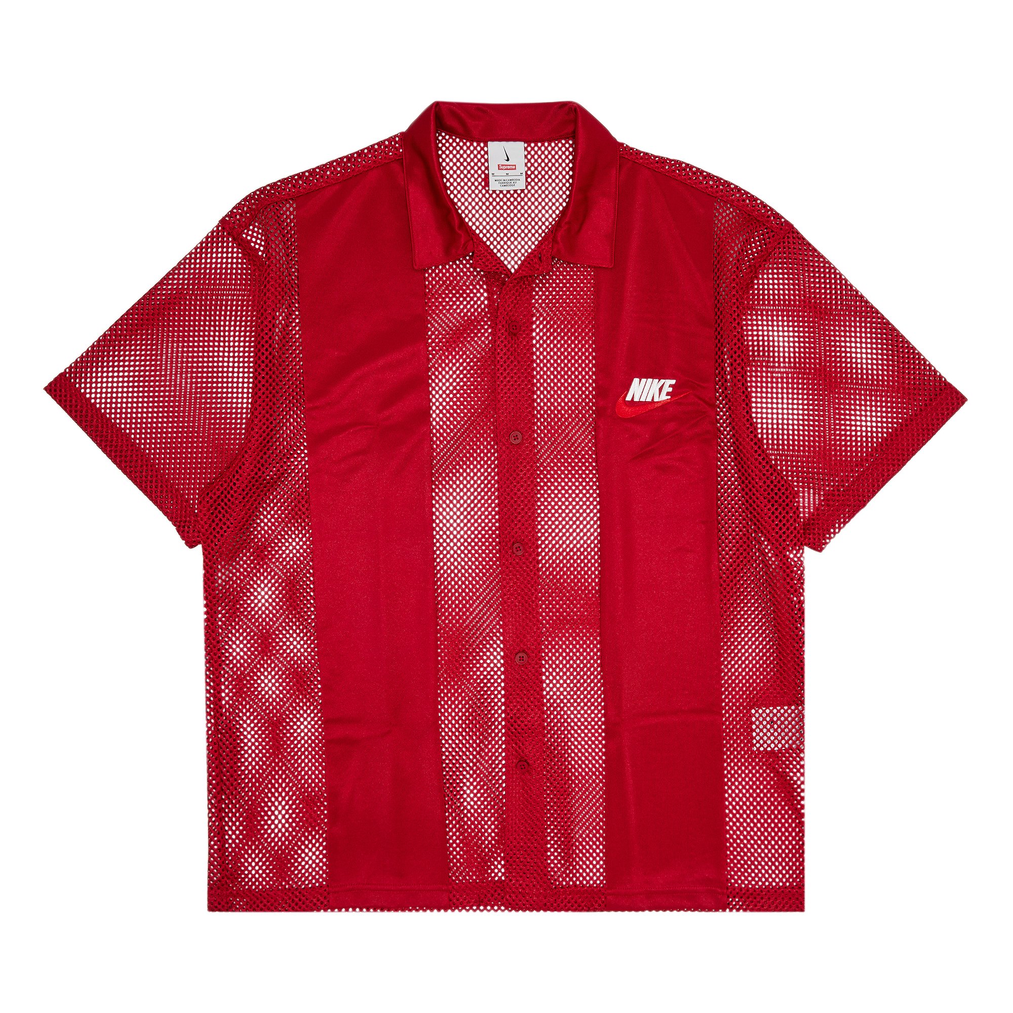 Supreme Nike Mesh S/S Shirt Red