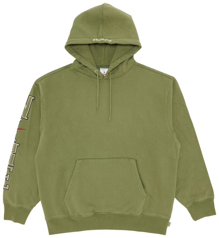 Supreme x Nike Hooded Sweatshirt Olive