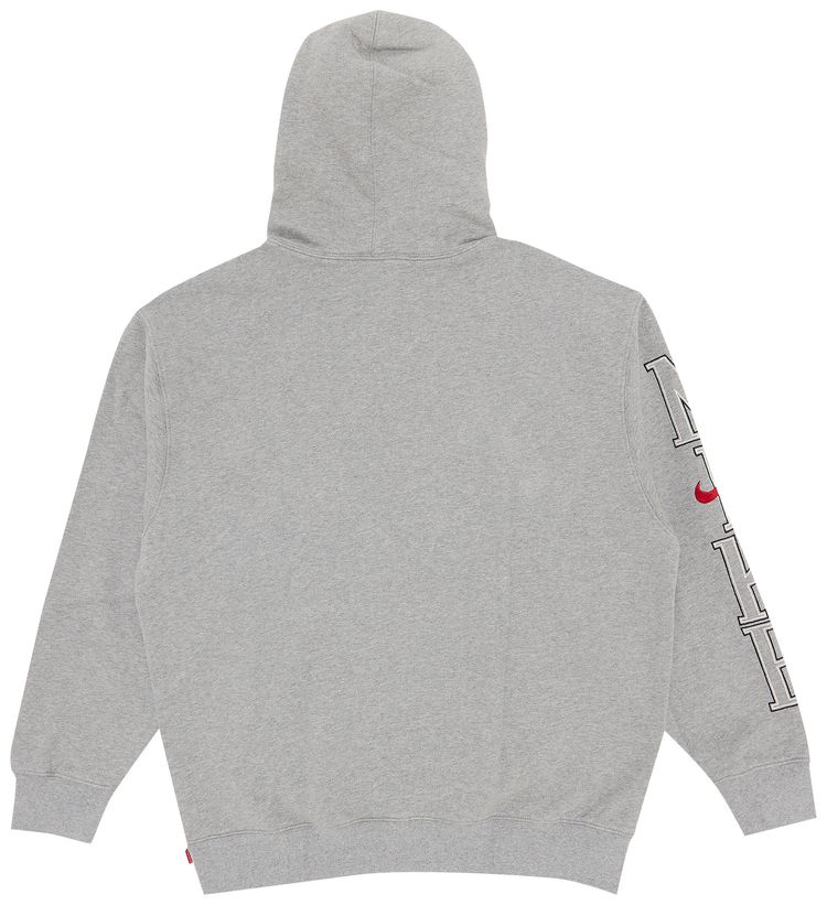 Supreme x Nike Hooded Sweatshirt Heather Grey