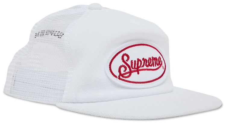 Supreme Terry Mesh Back 5 Panel White