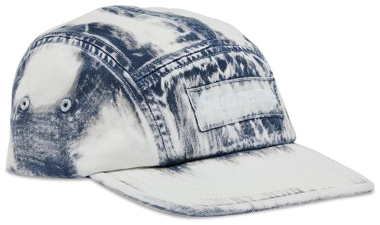 Supreme Bleached Chino Camp Cap Navy