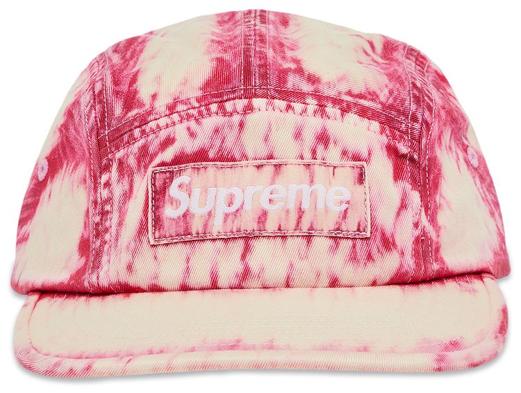 Supreme Bleached Chino Camp Cap Red
