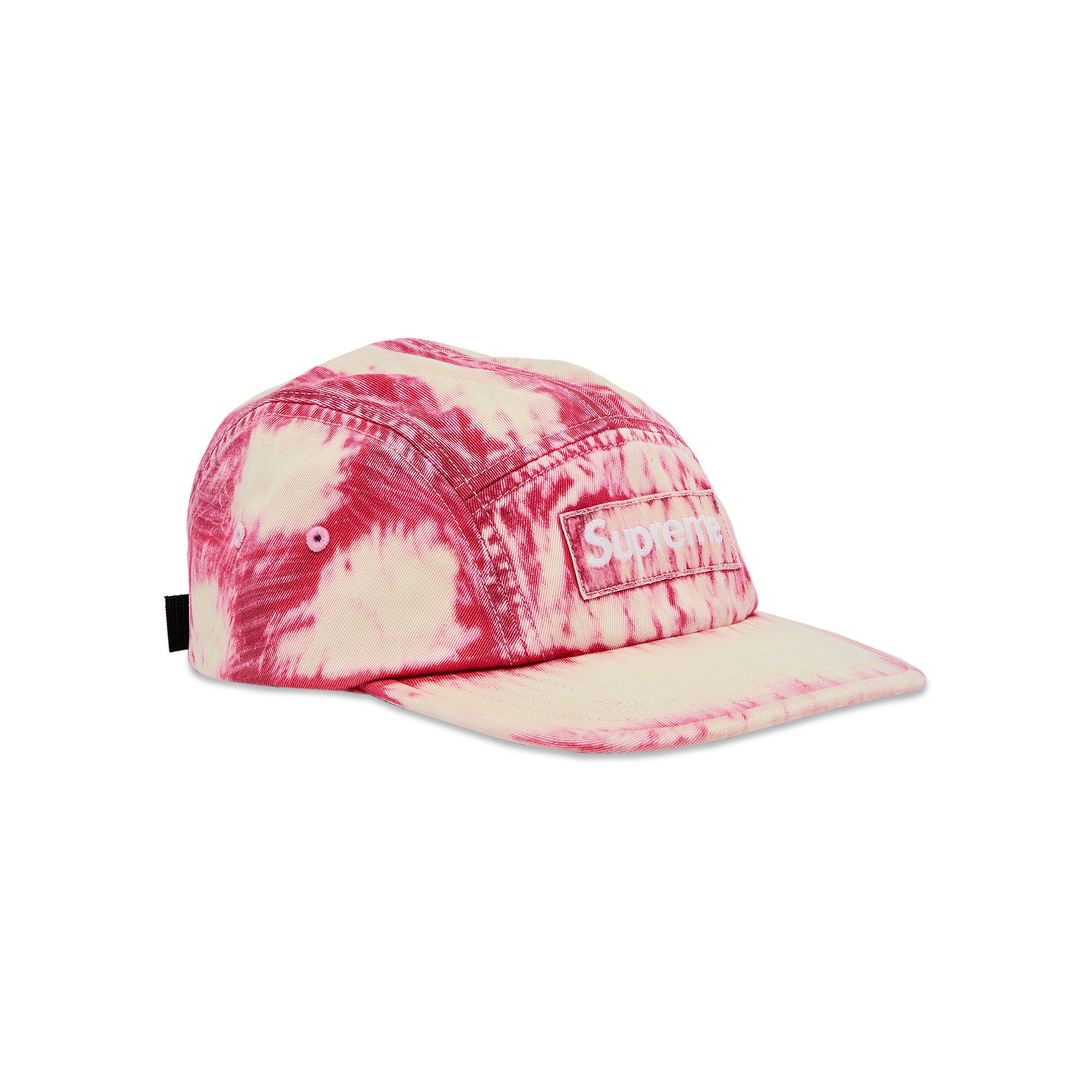 Supreme Bleached Chino Camp Cap 'Red'