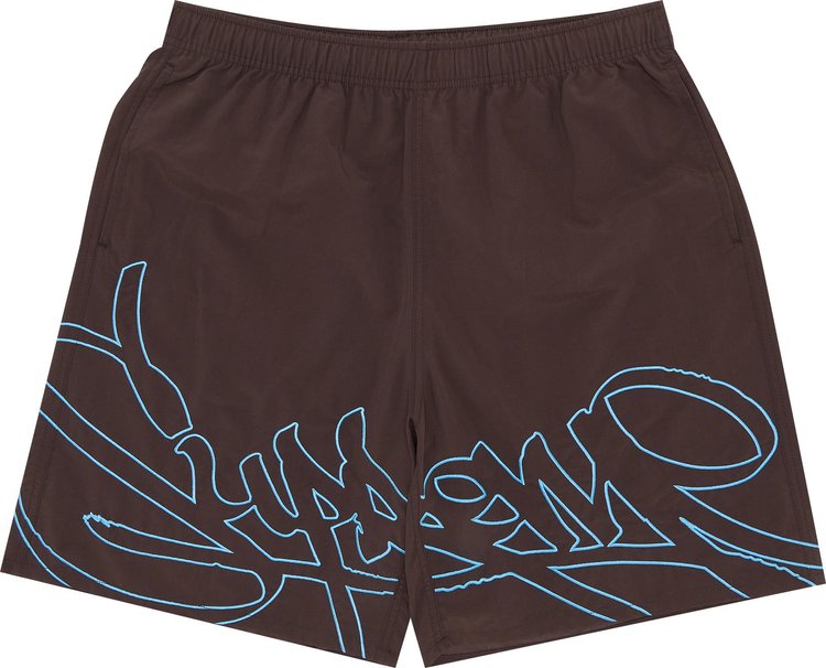 Supreme Tag Water Short Brown