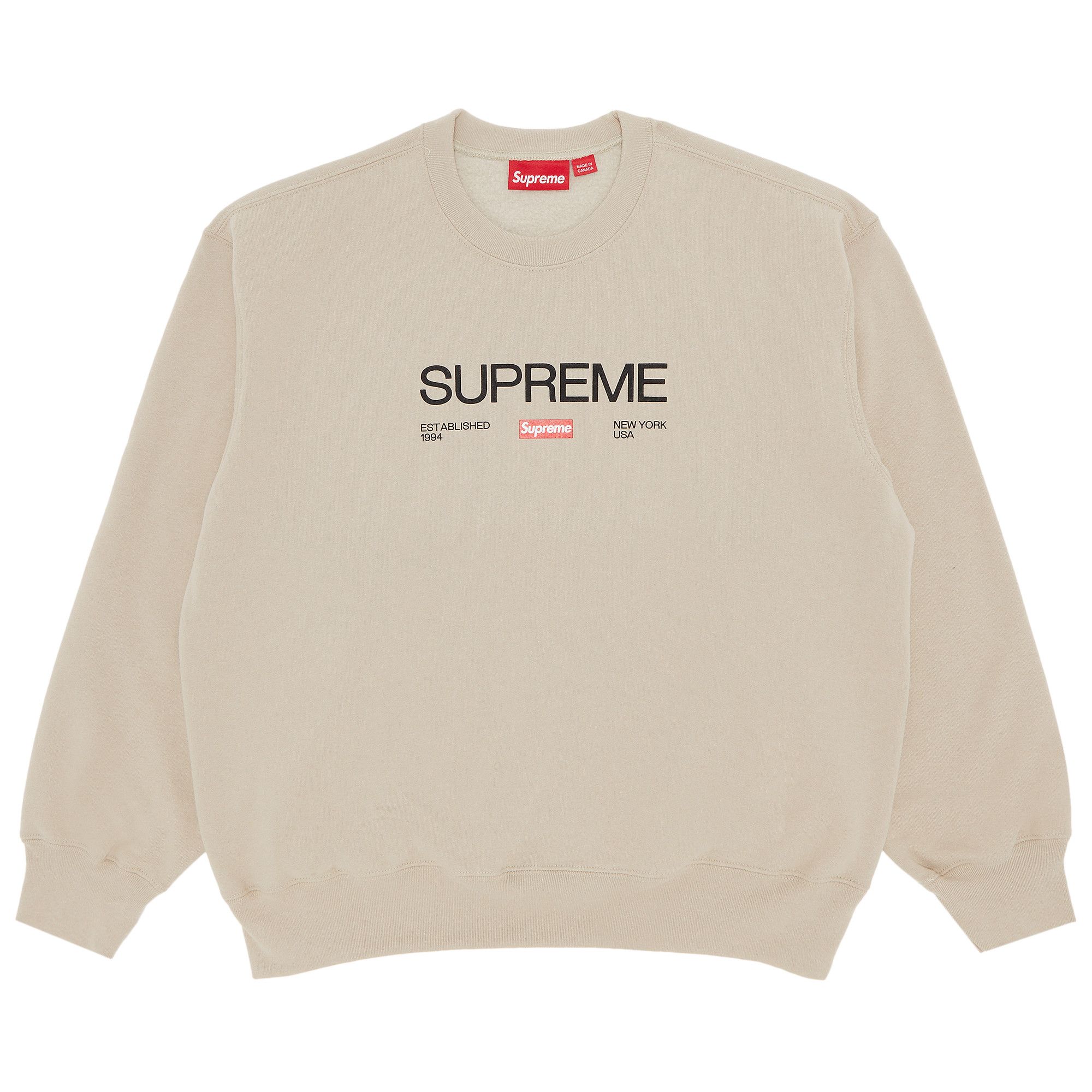 supreme Established Crewneck Clay スウェット