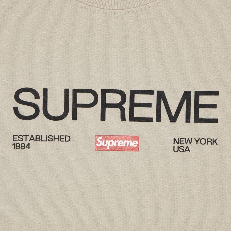 Supreme Established Crewneck Clay