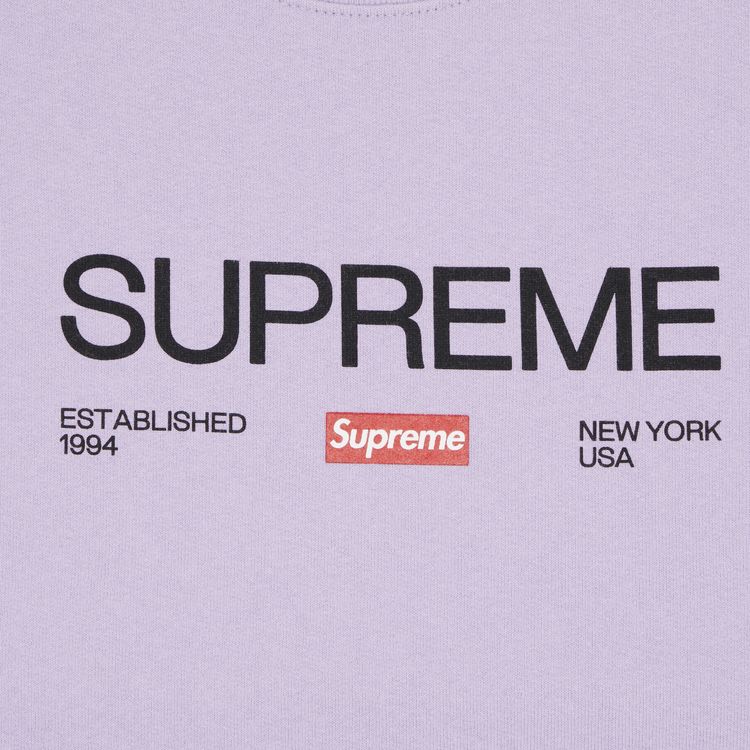Supreme Established Crewneck Violet