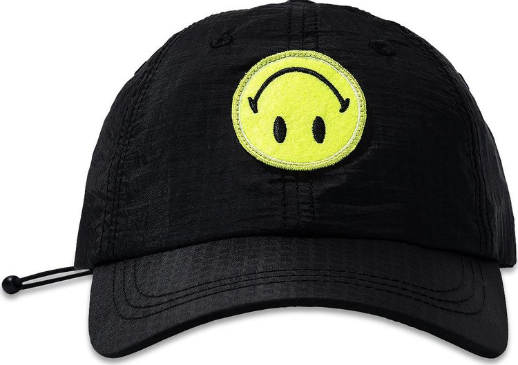 Market Smiley Grand Slam 6 Panel Hat Black