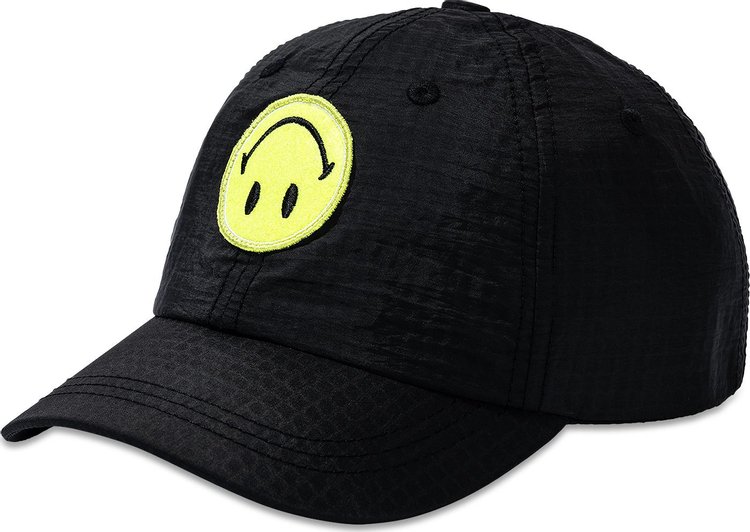 Market Smiley Grand Slam 6 Panel Hat Black