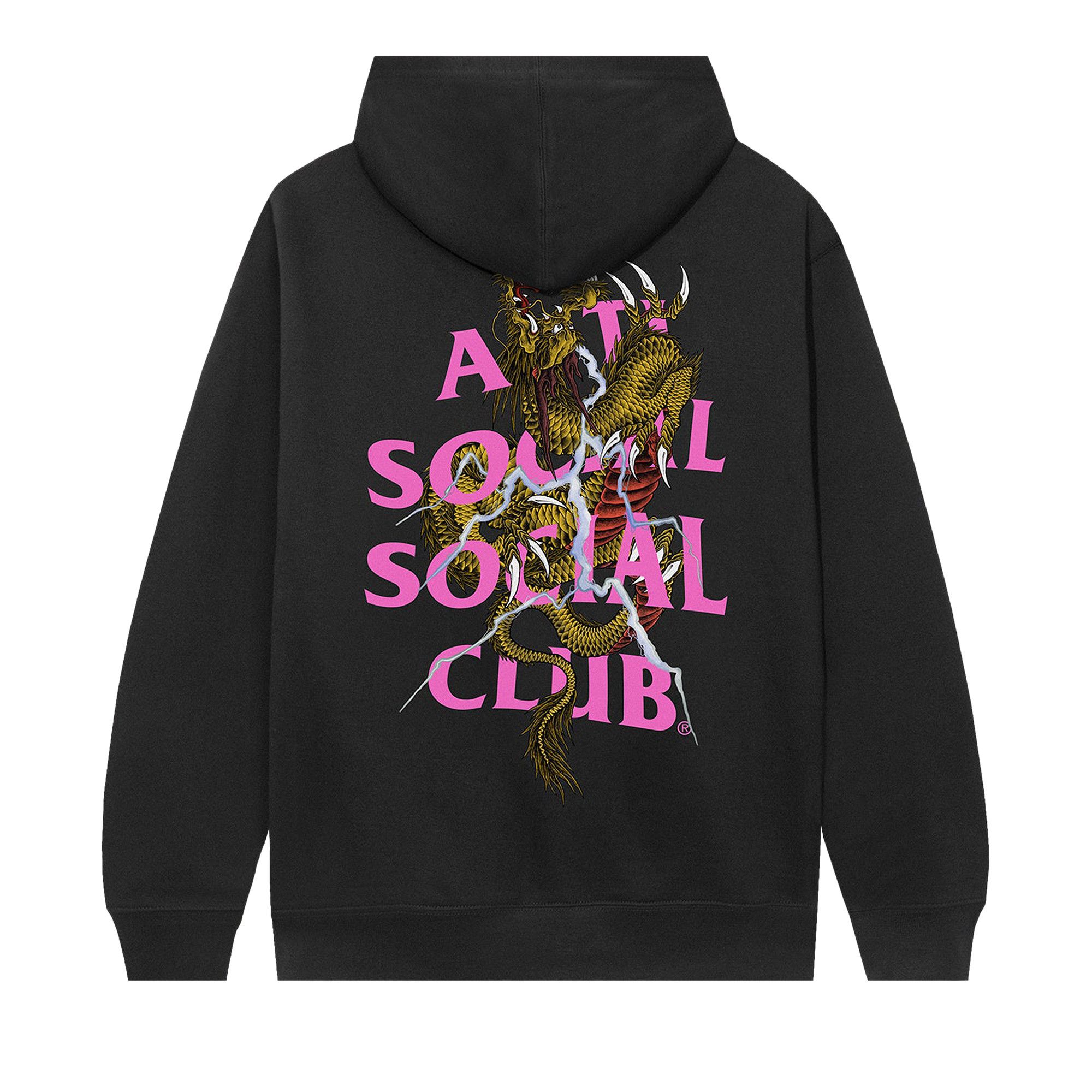 Size m Anti Social Social Club Double Dragon Hoodie Black