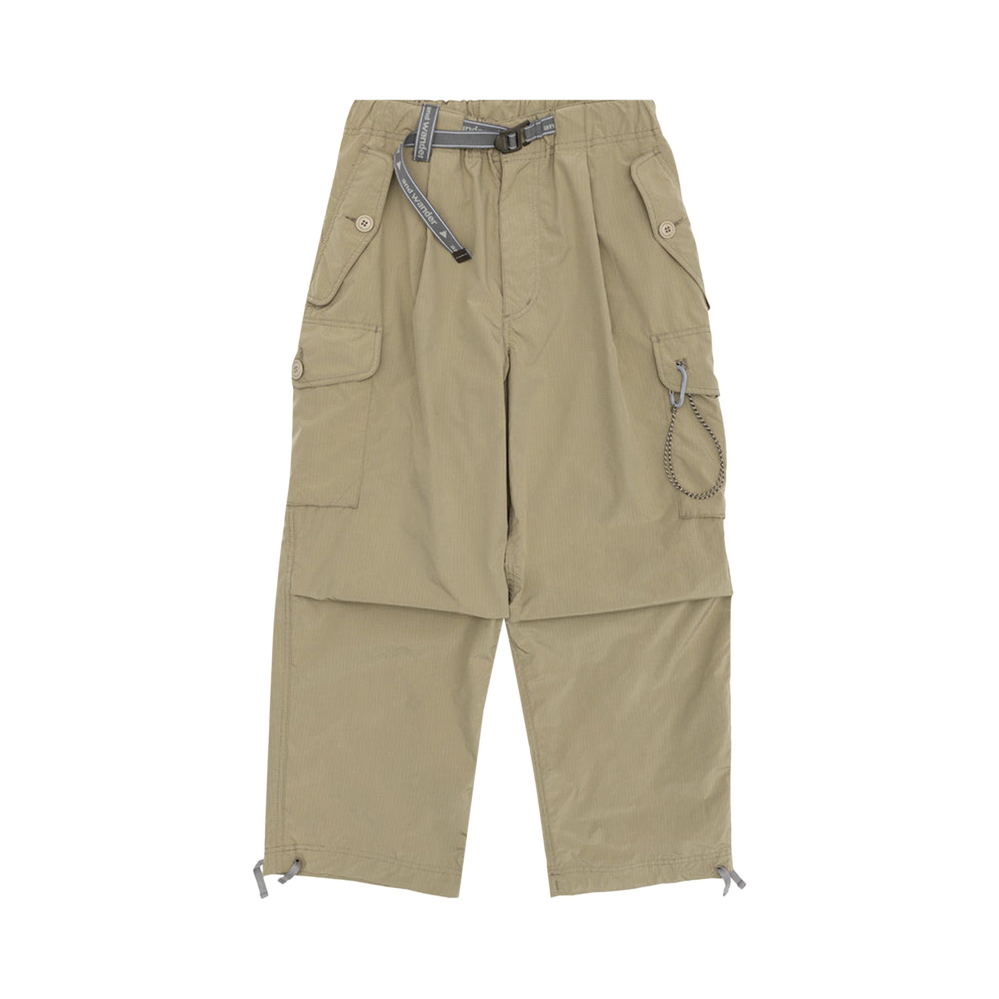 Buy And Wander Oversized Cargo Pants 'Light Beige' - 5744182169