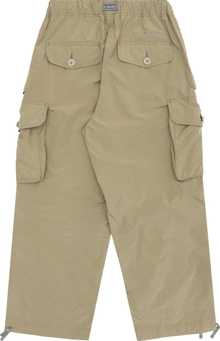 And Wander Oversized Cargo Pants Light Beige