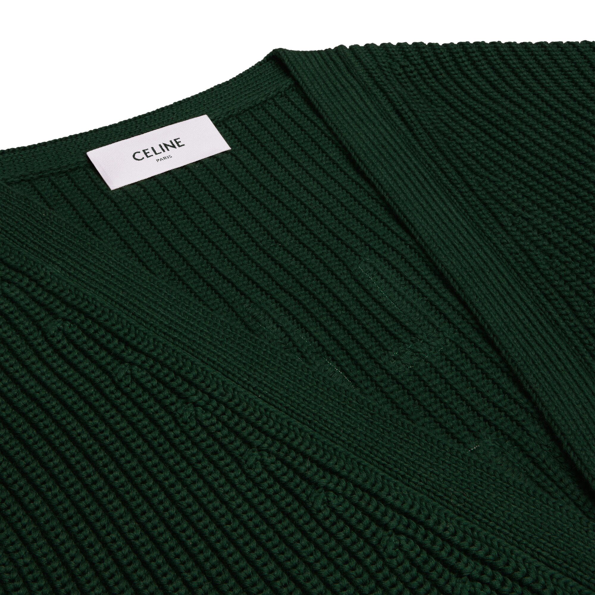 Buy CELINE College Cardigan 'Forest' - 2AD70192W 31FE | GOAT