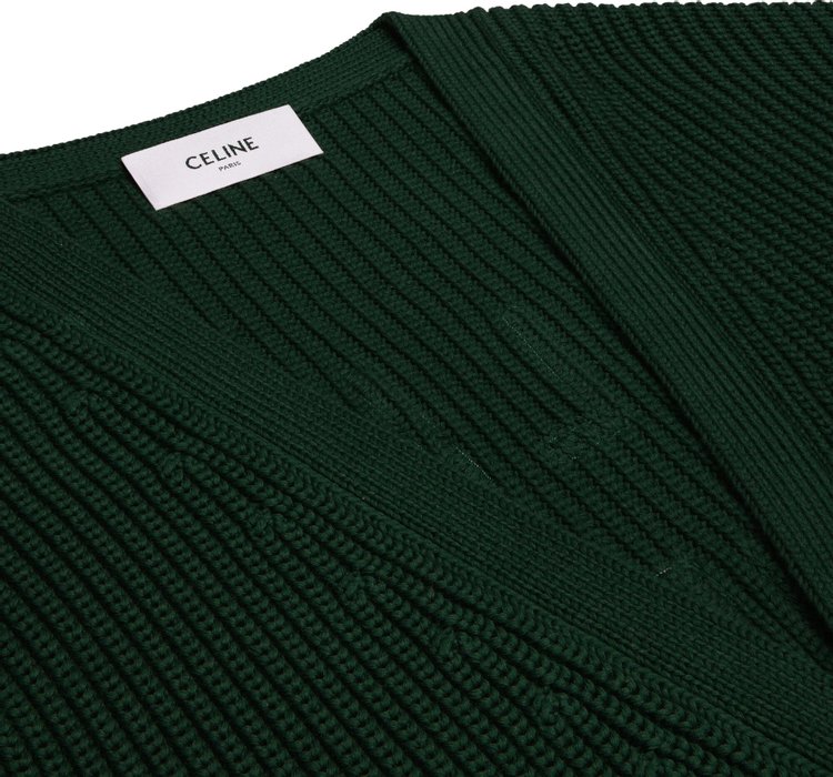 CELINE College Cardigan Forest