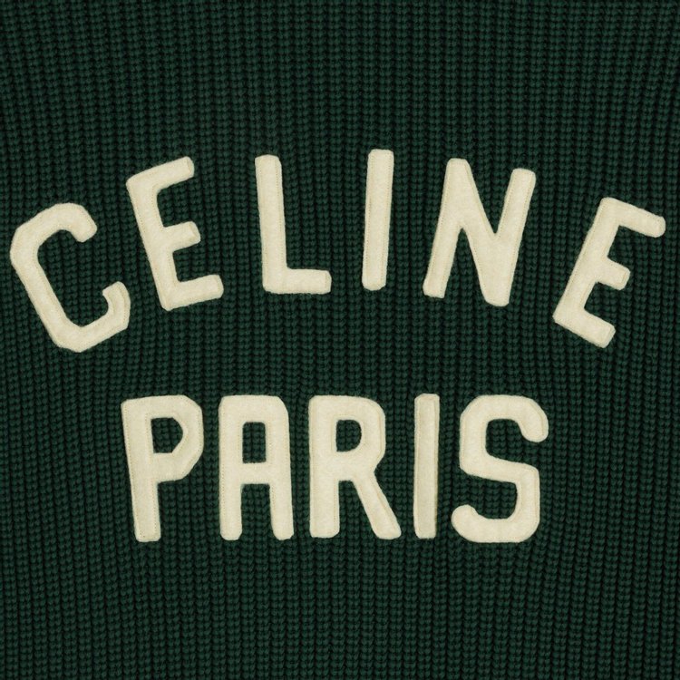 CELINE College Cardigan Forest