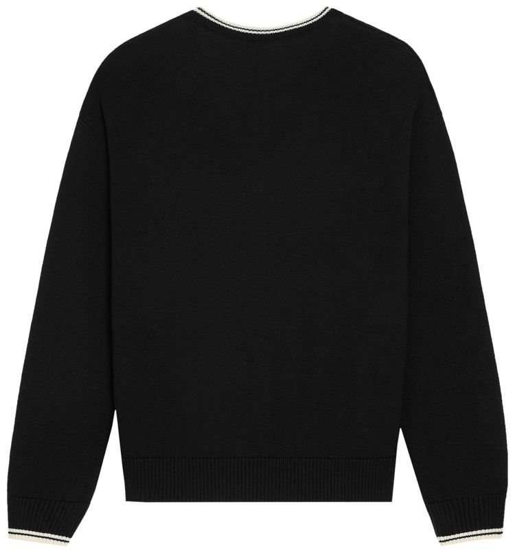 CELINE Triomphe V Neck Sweater Black