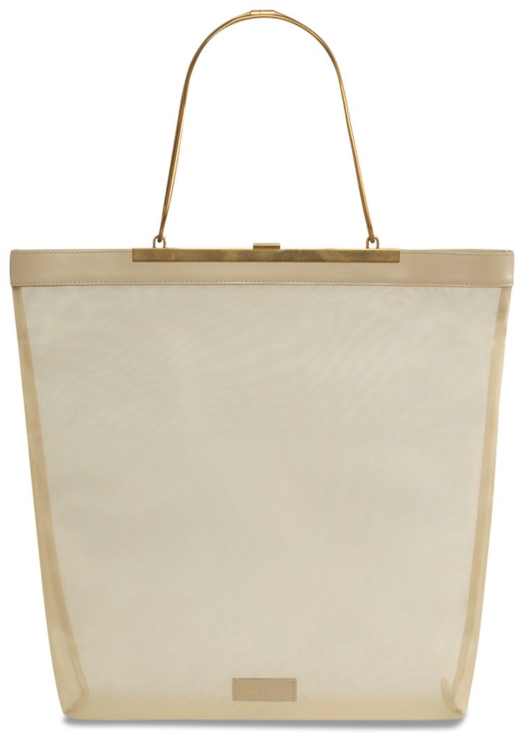 Khaite Augusta Chain Tote Beige