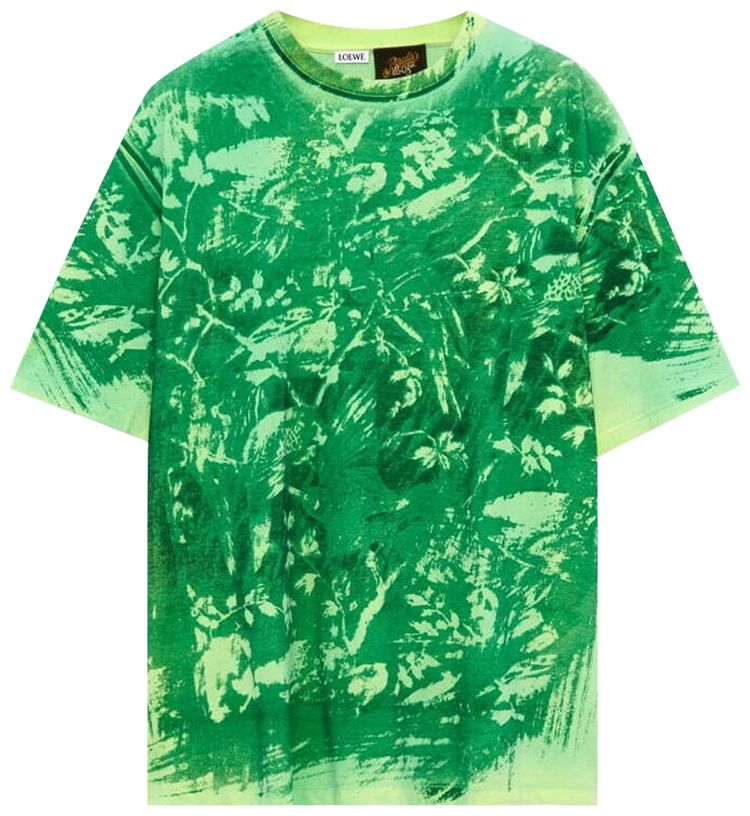 Loewe Paulas Ibiza Loose Fit T Shirt GreenMulticolor