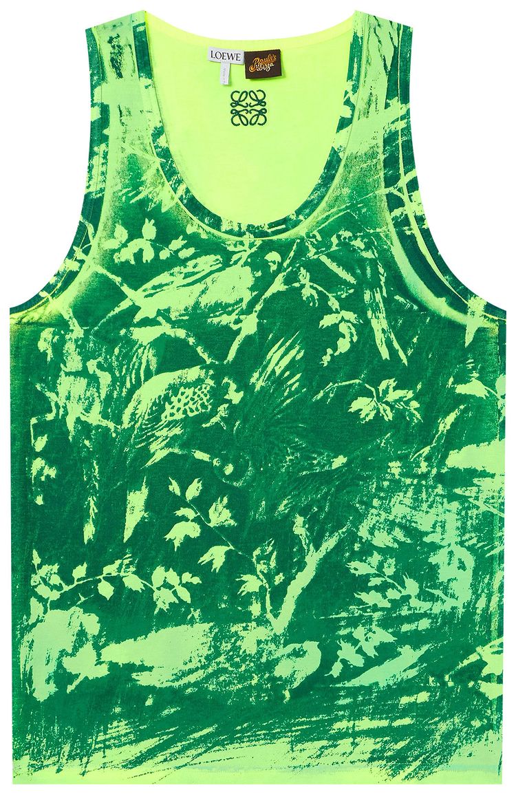 Loewe Paulas Ibiza Loose Fit T Shirt GreenMulticolor