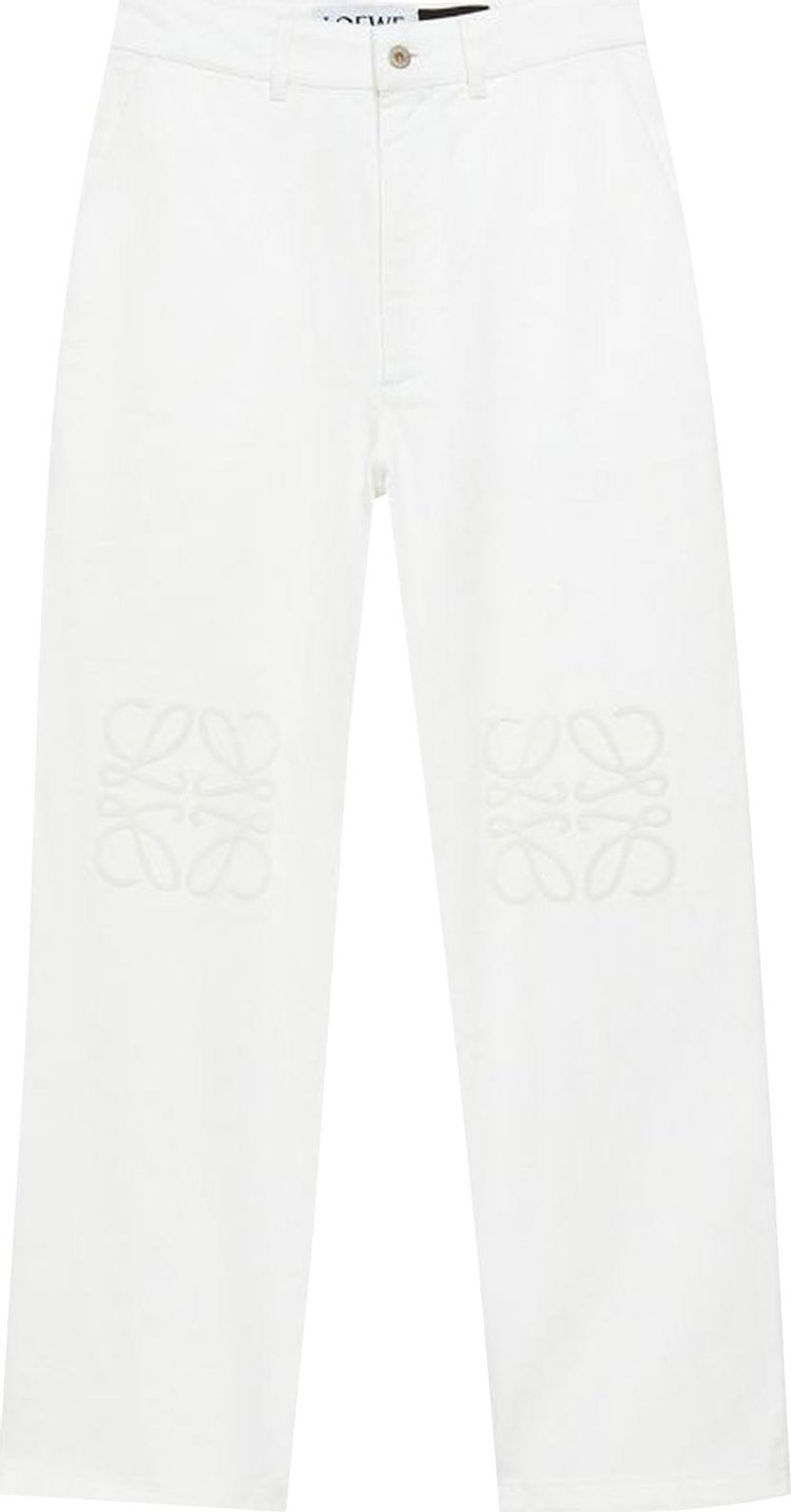 Loewe Paula's Ibiza Anagram Baggy Jeans 'White'