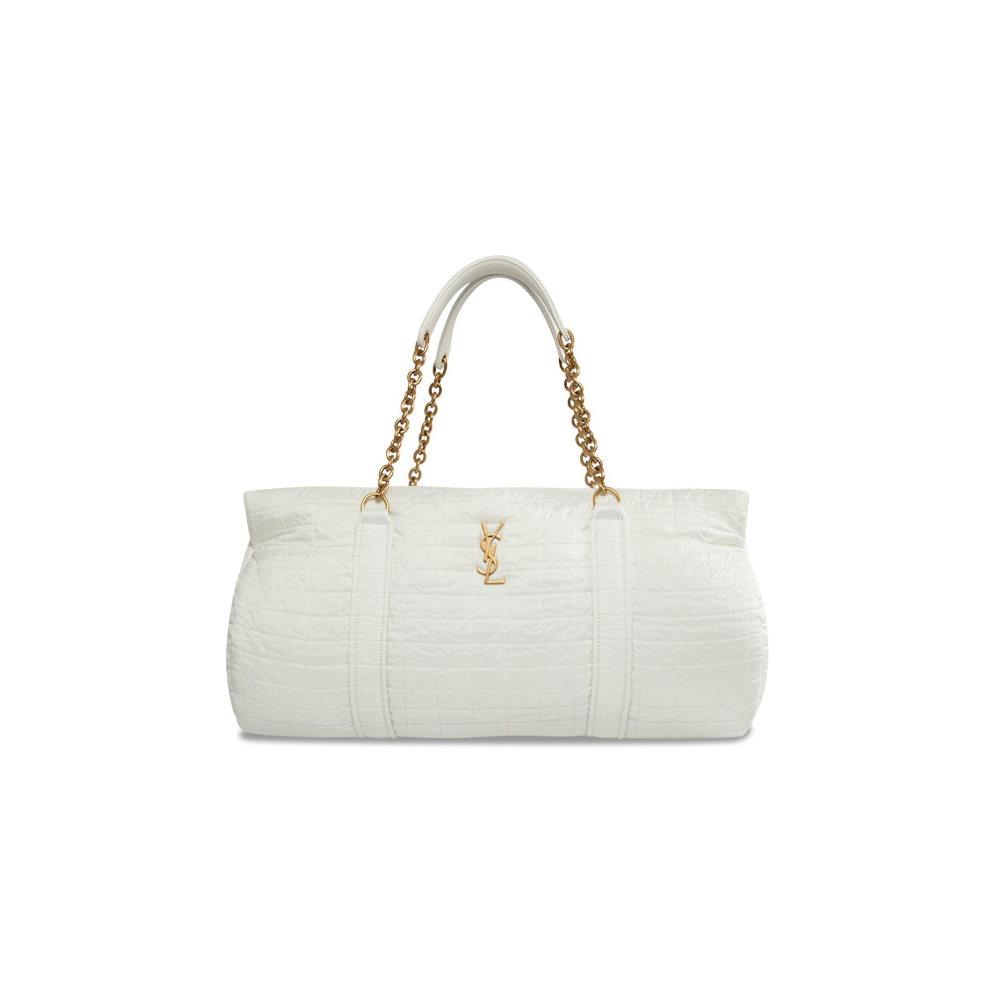 トートバッグ Saint Laurent White fabric Gloria travel bag Buy Saint Laurent Gloria Travel Bag 'Milky White' - 757209