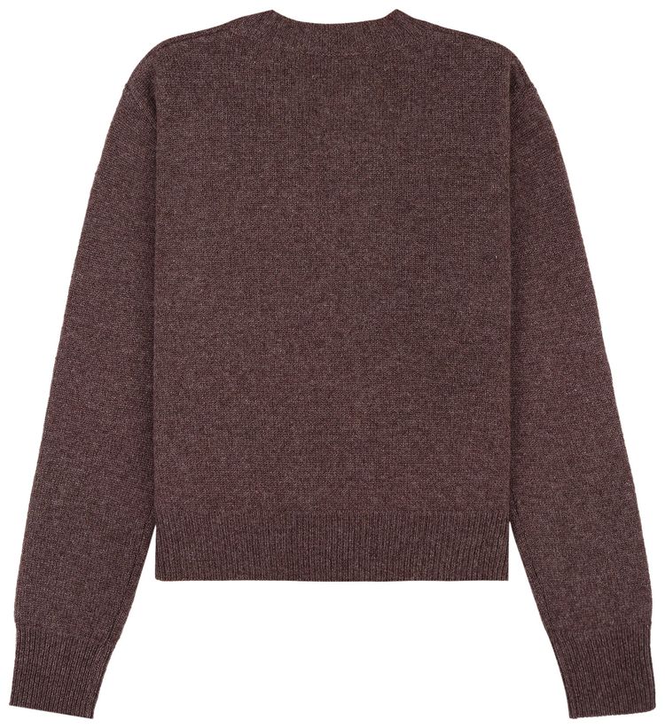 Sporty  Rich Crown Cashmere Crewneck Brown