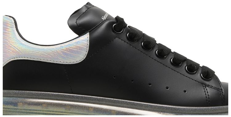 Alexander McQueen Wmns Oversized Sneaker Black Holo Silver