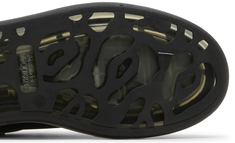 Alexander McQueen Wmns Oversized Sneaker Black Holo Silver